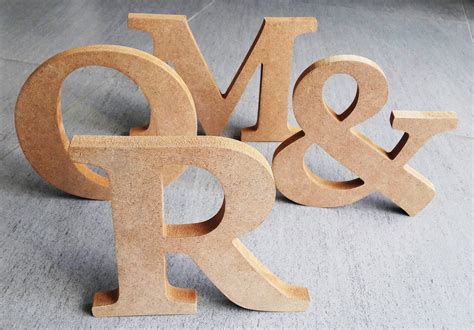 Thick Wooden Letters