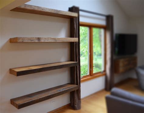 Hand Made Rustic Floating Shelves By Abodeacious