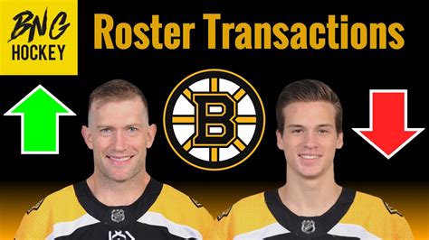 Boston Bruins Roster Transactions Youtube