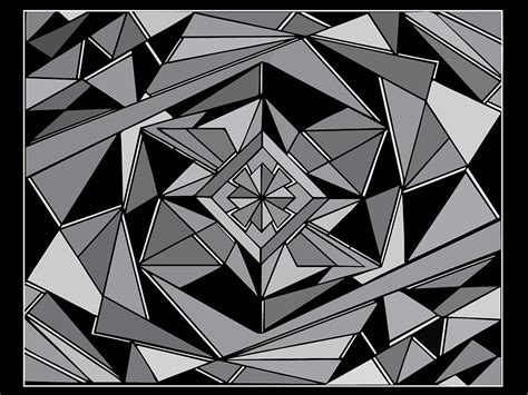 25 Simple Geometric Abstract Art Black And White Images