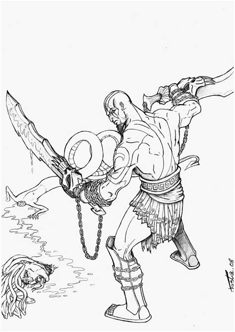 Kratos Pencils By Artofjustaman On Deviantart