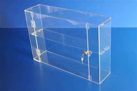 Acrylic Perspex Lockable Display Cabinet 400 X 600 X 150mm Etsy