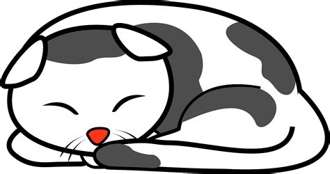 Sleeping Cat Vector Art Icons And Graphics For Free Download Clip