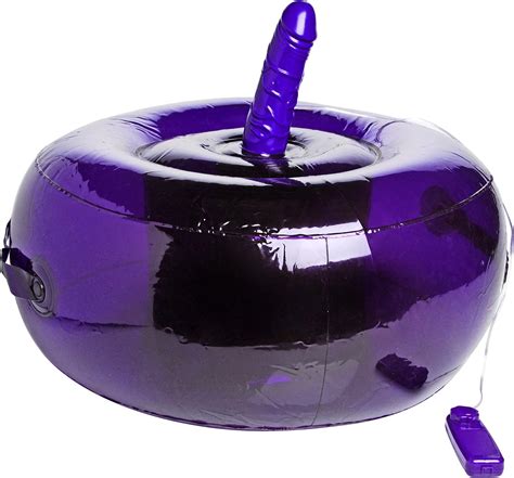 Lynx Inflatable Riding Seat With Vibrating Dildo Purple