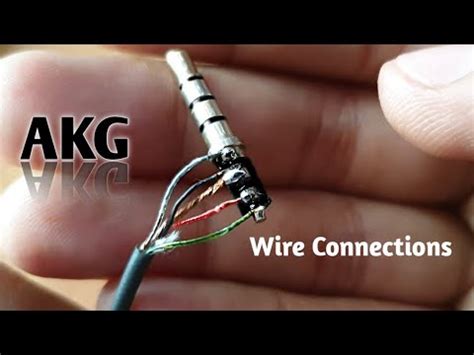 So the wire on my hyperx cloud is broke near the plug and i'm attempting to fix it. AKG Earphone wire connection. - YouTube