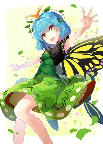 Anime Picture Touhou Eternity Larva Rin Falcon Single Tall Image Short