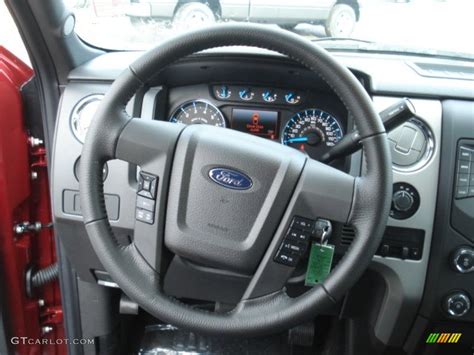 2013 Ford F150 Xlt Supercab 4x4 Steel Gray Steering Wheel Photo