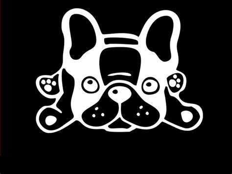 French Bulldog Car Decal Sticker Frenchie Window Vinyl Dog Etsy