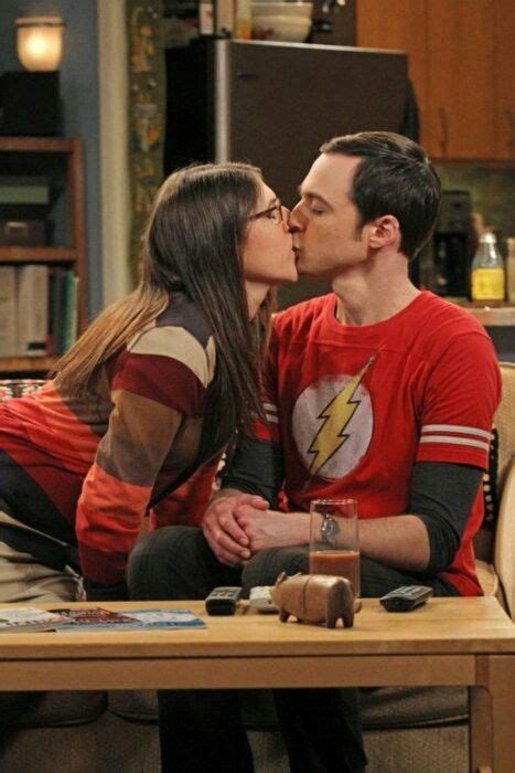 Sheldon And Amy First Kiss Lovely The Big Theory Filmes