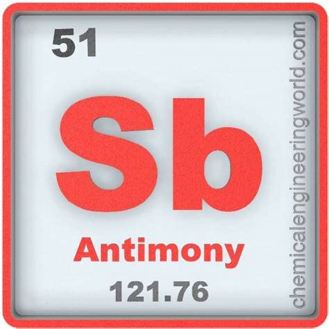 Antimony Element Properties And Information Chemical Engineering World