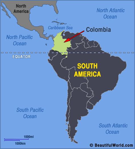 Colombia America Colombia Map And Colombia Satellite Images На