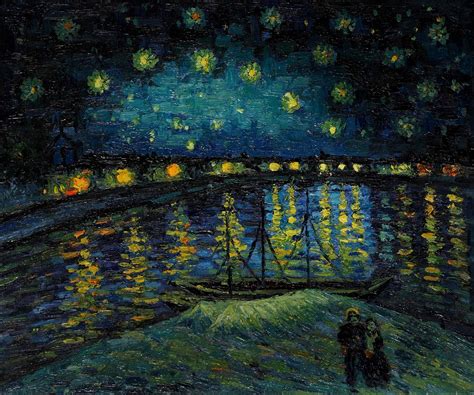 Starry Night Over The Rhone Vincent Van Gogh At