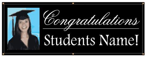 Buy Our Congratulations Students Name And Photo Banner From Signs