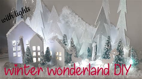 Diy Winter Wonderland Forest Scene Youtube