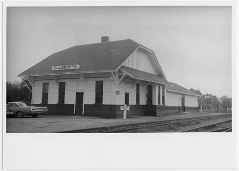 Union Pacific Railroad Company Depot Ellsworth Kansas Kansas Memory
