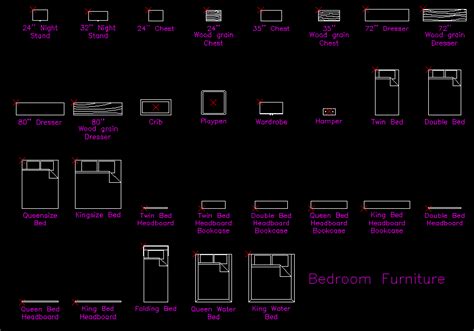 Bedroom Furniture Block DWG CAD File Is Available Download The CAD File Now Cadbull