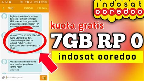 Paket internet 600mb gratis dari telkomsel. Cara Dapat Kuota Gratis Indosat IM3 Ooredoo Terbaru 2020 - CaraKlik