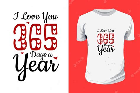 Premium Vector I Love You 365 Days A Year Svg Valentines Day