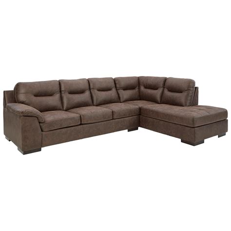 Ashley Signature Design Maderla Faux Leather 2 Piece Sectional With