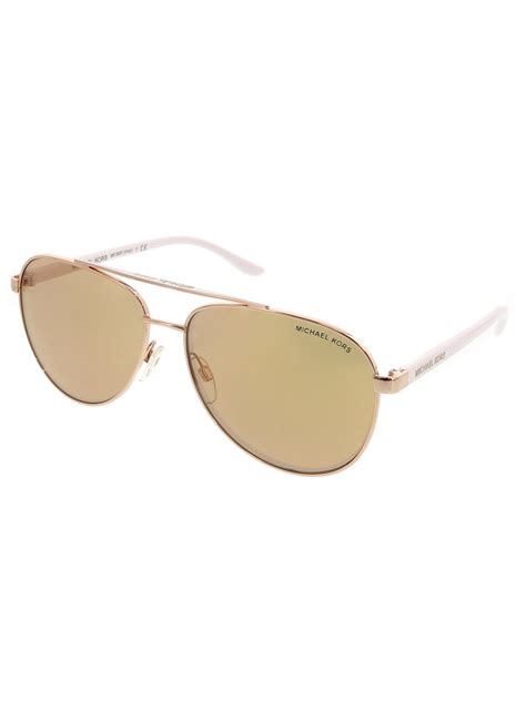 michael kors women s hvar mk5007 1080r1 59 rose gold aviator sunglasses