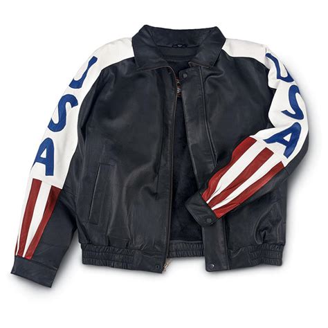 Interstate Leather® Usa Leather Bomber Jacket 78247 At Sportsmans Guide