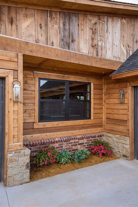 Siding Is A Combination Of Natural Cedar And Reclaimed Barnwood The