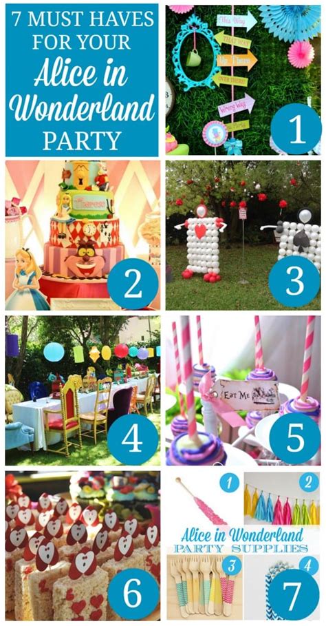 7 Must Haves For An Alice In Wonderland Party Catch My Party