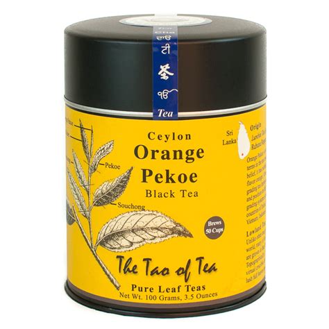 The Tao Of Tea Ceylon Orange Pekoe Tea Loose Leaf Tea 35 Oz Tin