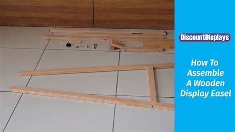 How To Assemble A Wooden Display Easel Youtube