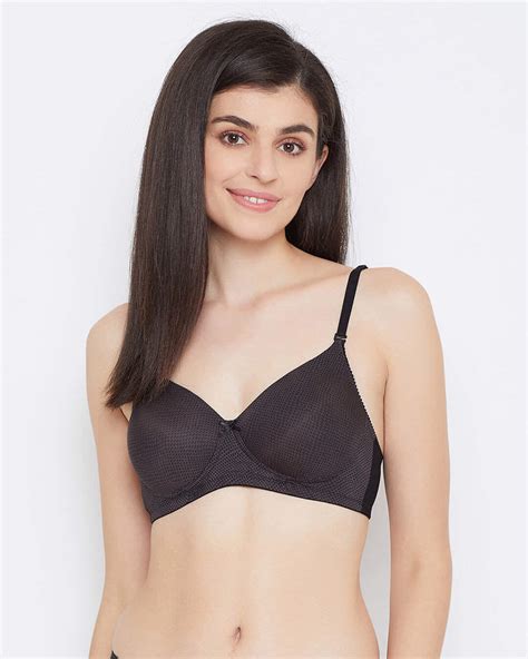 Buy Padded Non Wired Full Cup Printed Multiway T Shirt Bra In Black Online In India At Bewakoof