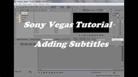 How To Add Subtitles In Sony Vegas Pro Tutorial YouTube