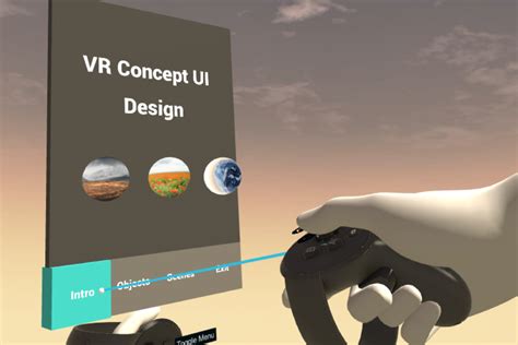Vr 3d Menu Concept Ui Design Gui 도구 Unity Asset Store
