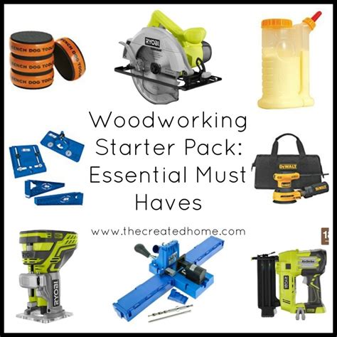 Woodworking Starter Pack: Essential Must Haves - The Created Home
