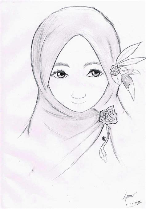 Menggambar kartun islami bercadar youtube. Koleksi Terbaik Gambar Sketsa Orang Berhijab Kartun - Gambar Mewarnai
