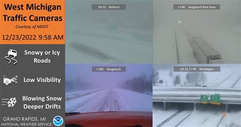 Mdot Traffic Cameras Show Blizzards Impact On Motorists Across