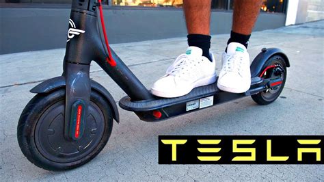 FIRST LOOK AT THE BRAND NEW TESLA SCOOTER! - YouTube