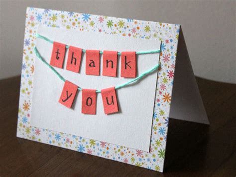 How to make a thank you card. How to Make A Little Bunting Thank You Card | Loulou Downtown