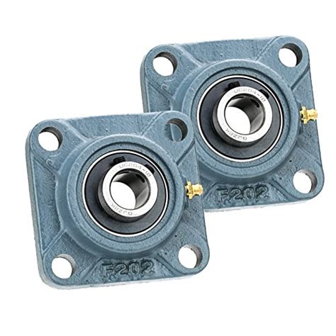 2x 78 In Square Flange Units Cast Iron Ucf205 14 Mounted Bearing Uc205