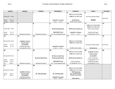 Printable Monthly Work Schedule Template Customize And Print