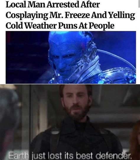 Mr Freeze Spoofs Weather Puns Traffic