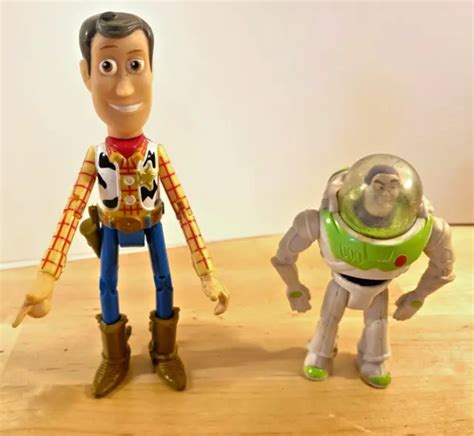 2 Pk Disney Pixar Toy Story Retro 7 Woody And Buzz Lightyear Action
