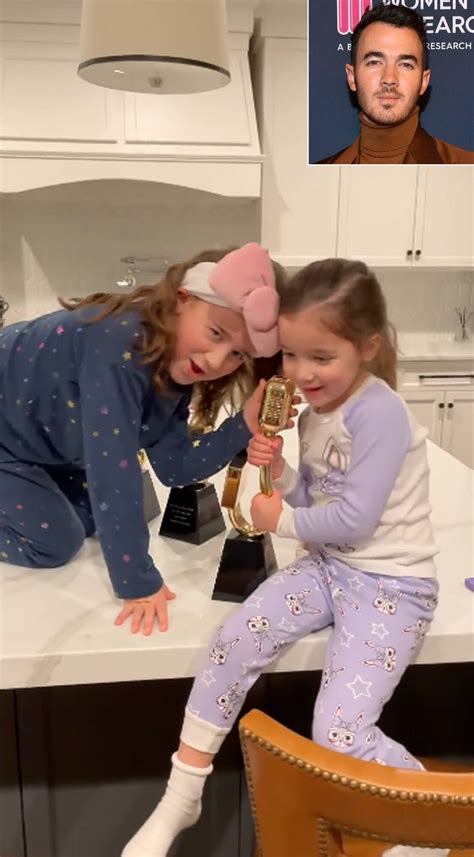 Kevin Jonas Daughters Valentina And Alena Pretend To Be Jonas Brothers In Adorable Video