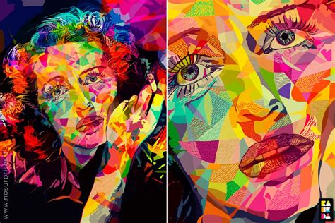 Bette Davis Abstract Colors Nosurprises Alessandro Pautasso