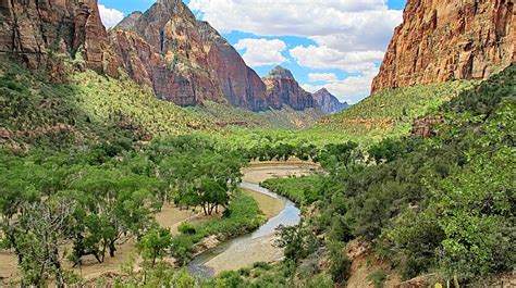 View Down Virgin River From Kayenta Trail Zion National Flickr