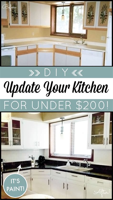 Diy Kitchen Makeover On A Budget Giani Granite Countertop Paint Kits