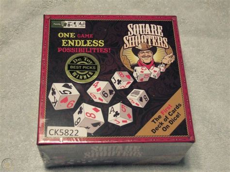New Square Shooters Dice Game The First Deck Of Cards On Dice Award