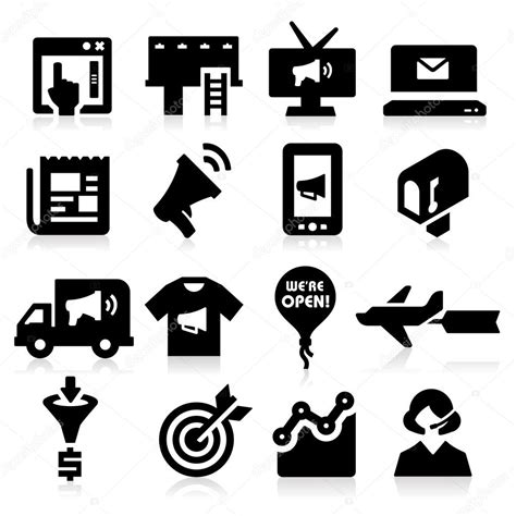 Marketing Icons Stock Vector By ©tantoon 27551885
