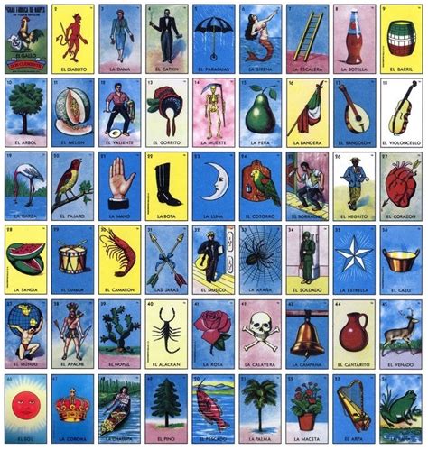 Loteria Mexicana Imprimible Archivo Tablas X O X