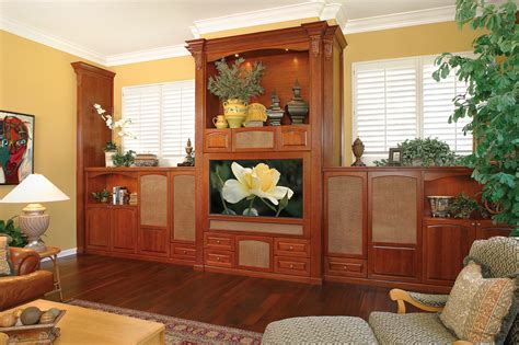 Custom Made Wall Unit Built In Wall To Wall Transitional Living