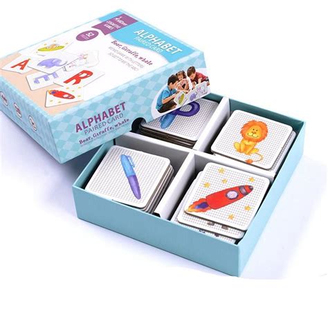 Alphabet Memory Game In 2022 Kids Packaging Card Games For Kids